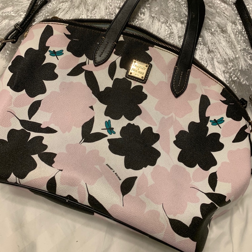 Dooney & Bourke Layla Floral Dragonfly satchel